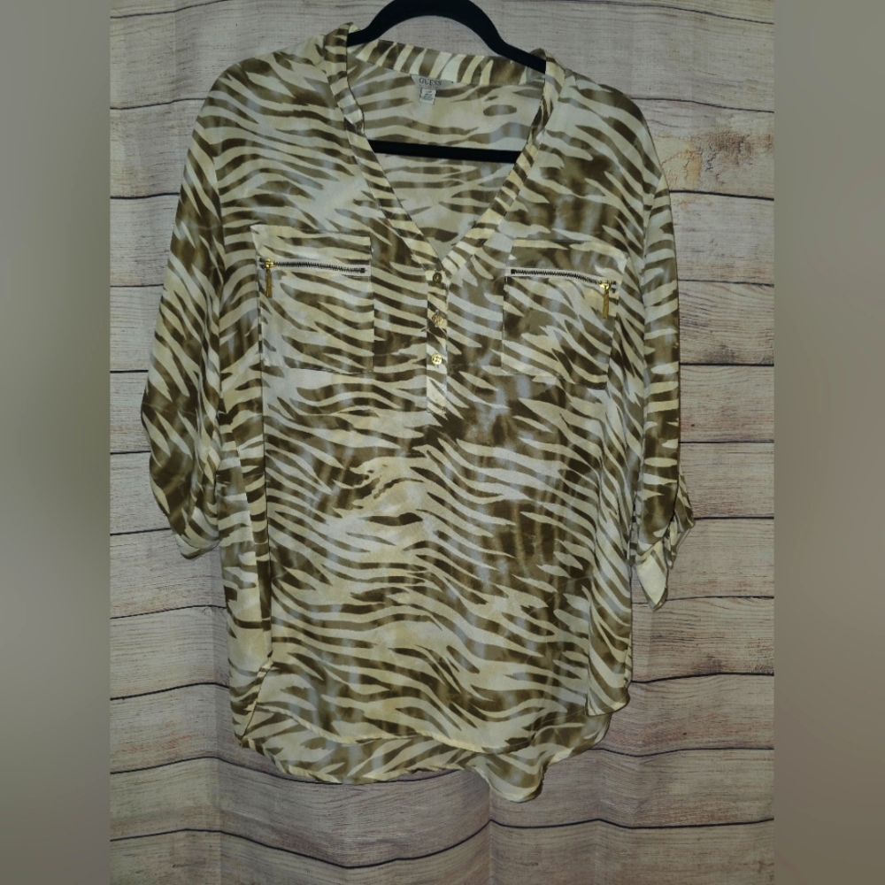 Zebra Print Women's Top